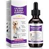 NKKOBSLE Melatonina per cani, aiuto per il sonno del cane, supporto alla melatonina per cani rilassamento e sonno profondo, calmante per cani in rumore, fuochi d'artificio (60 ml)