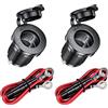 GTIWUNG 2 Pezzi Auto Presa accendisigari 12V Femmina, Adattatore Universale per Accendisigari con Cavo di Collegamento da 0,6m per Navi,Auto,motocicletta,impermeabile