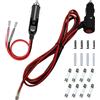 GTIWUNG 1 Pezzo Spinotto Presa Accendisigari Auto con interruttore 110CM 16AWG +1 Pezzo 12V Auto Accendisigari Cavo, Maschio Presa Accendisigari Adattatore 15CM 16AWG per Auto,SUVs