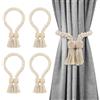 CHAOTEMAI 4 Pezzi Calamite per Tende 64 CM Fermatende Calamita Stile Bohémien Ferma Tende con Calamita Semplice Fermatenda Versatile per Soggiorno Camera da Letto Studio Balcone Bar
