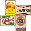 PeisTin 4 cartelli in metallo, riproduzione, vintage, a gas, olio, auto, garage, bar, decorazione da parete retrò, 20,3 x 30,5 cm (76)