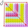 Zamety Popit, giocattolo giocattolo, 12 x 12 moltiplicazione Popit, giocattolo educativo Push and Pop Bubble Moltiplication Table Anti Stress Toy, Push Bubble Fidget Toy, 20 x 20 cm