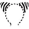 BIBITI Zebra - Cerchietto per capelli da donna, per Carnevale 2026, per adulti, costume da animale, animali cartoni animati, animali, cervo, orecchie zebra, dalmata, accessorio per capelli per feste di
