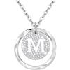 Tusuzik Regalo Per San Valentino — Collana Personalizzata Con Iniziali A-Z In Argento Sterling 925, Un Gioiello Regolabile Per Tua Moglie, Fidanzata O Mamma.