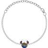 Disney Bracciale Disney Minnie per Ragazze, realizzato con pietra Zirconia colorata, 14+3cm, Gioielli Disney