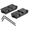 ACEXIER 2 Pezzi/Set Supporto per cannocchiale per Fucile da Caccia Base tattico 11mm Coda di Rondine a 20mm W.eaver P.icatinny Rail Adapter Mount Gun Accessory