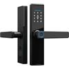 Splenssy Tuya Smart Fingerprint Door Lock, Serratura della porta della tastiera con maniglia, Serratura della porta intelligente in lega di alluminio, Impronta digitale/carta/chiave/sblocco codice