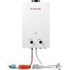 GASLAND BS264 - Scaldacqua a gas senza serbatoio da 10 l, 50 mbar, con manico pieghevole, GPL per doccia/gite in camper