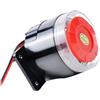 Taikuwu Sirena per cavi da 12 V, 120 dB, con flash a LED rosso, allarme esterno per sistemi di allarme, casa, garage e commerciali