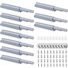 HERKINDNESS Ammortizzatore Della Porta Dell'armadio, 10 Pezzi Grigio Rallentatore per Ante, Apriporta, Spingiporta, Ammortizzatore Buffer per Porte, per Armadi, Porte, Librerie
