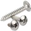 MOOPW Acciaio inossidabile 304 Croce Testa rotonda Viti per legno | Fungo Testa Coda a punta Viti autofilettanti M3 x 20mm 40 Pcs