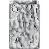 GEDY G-New Martina, Bagno Silver, Porta spazzolino in Ceramica, 2 Anni di Garanzia, Design R&S, Misure 11X7,5X7,5 cm, Unica