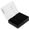 ANSMANN Scatola per 48 batterie - 20x Micro AAA 24x Stilo AA 4x 9V - Organizer in plastica rigida portatile con coperchio semi trasparente e chiusura