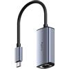 Cudy Adattatore Ethernet da USB-C a 2,5 Gbps, adattatore di rete cablata, adattatore LAN Thunderbolt in alluminio RJ45 2500 Mbps, compatibile con laptop, telefono, tablet, ecc., UE25C