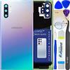 LUVSS Coperchio Copribatteria Scocca Vetro Posteriore Imposta per Samsung Galaxy Note 10+ Plus SM-N975 - Bagliore