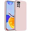 ISOI - Cover per Xiaomi Redmi Note 11 4G /Redmi Note 11S 4G, Custodia Morbida in Silicone Liquido, Protezione Completa Antiurto Ultra Sottile per il Corpo - Rosa