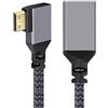 chenyang CY, cavo di prolunga da mini HDMI a HDMI, da mini HDMI 1.4 maschio a HDMI femmina, 4K, ad angolo retto di 90 gradi