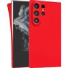 MyGadget Cover per Samsung Galaxy S23 Ultra - Custodia Protettiva in Silicone Morbido - Case TPU Flessibile - Ultra Protezione Antiurto & Antiscivolo Rosso
