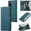 Sojlecyu Cover per Xiaomi Redmi Note 11/ Note 11S Custodia, a Libro Portafoglio in Premium Pelle PU Porta Carte Flip Case Supporto Protezione Case Cover per Xiaomi Redmi Note 11/ Note 11S, Blu verde