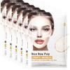 Eniyou 6 Pcs Maschera Al Collagene Viso Coreana Maschera Viso Collagene Collagen Mask Rassoda La Pelle Idrata in Profondità Riduce Le Rughe Attenua Le Linee Sottili 30ml/Foglio