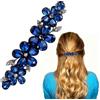 VelvetGlow Fermagli per capelli da sposa con strass, accessori per capelli da donna, forcine per capelli con cristalli scintillanti, fermagli per capelli eleganti per matrimoni, spose, capelli lunghi