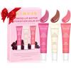 KIMUSE 3 Pack Tinted Lip Butter Hydration Balm, Trattamento Labbra Idratante con Acido Ialuronico e Vitamina E, Balsamo Labbra Idratante per Lucentezza e Idratazione