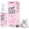 MagiSel Gatto Spray Calmante - Feromone Facciale Calmante Gatto Allevia Ansia e Stress e Altri Comportamenti Problematici Effetto Calmare e Rilassante Adatto per Casa Viaggiare All'Aperto 60ml