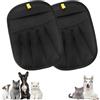 Hotcho Set di 2 guanti a pelo animale double face riutilizzabili - guanto a pelo gatto e cane, guanto da toelettatura per gatti e cani, raccoglie peli animali, guanto per rimuovere i peli di gatto su mobili