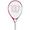 Wilson Racchetta Da Tennis Intrigue Jr 21, Telaio Leggero Per Maneggevolezza, Offre Un Gioco Stabile e Colpi Potenti, Corde Delicate Sul Braccio, Colore: Rosso/Verde Acqua, Misura: 21