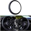 Adunsiaoto Coprivolante per Auto, Microfibra Universale Autos Antiscivolo Traspirante Durevole Coprivolante, Protezione Custodia, Accessori Auto Interno, Durevole (Nero/Blu)