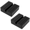 ShiJiuYou 2 Pz Tampone in Gomma per Cric per Auto, Tampone Cric Auto, Cuscinetti in Gomma per Crics, Jack Pads Antiscivolo con Scanalatura, Tamponi per Ponte Sollevatore Autos