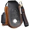 KULCSOK Custodia portachiavi senza chiave compatibile con Mercedes Classe C Classe S MB GLC EQS EQS EQE 300 350 450 500 560 580 2020-2024 Portachiavi in pelle portachiavi C nero