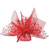 Ingrosso e Risparmio 25PZ Sacchettino Bomboniera in Rete con Velo in Organza e Tiranti Colori Assortiti Eventi Comunione Cresima Matrimonio Nascita Fai da Te (Rosso)
