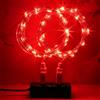 MUXIJIA 2 x luce stringa LED, 40 x LED 4M / 14Ft esterno/interno alimentatore USB impermeabile per camera da letto, cortile, matrimonio, Natale, fai da te, ecc. (Rosso)