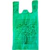 Generico buste molto grandi 30+20x60 gr. 13 verde biodegradabili compostabili norma EN 13432 per negozi alimentari, spesa usi domestici a strappo e asola shopper sacchetti bio resistenti (110)
