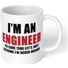 Generic I' m An Engineer Carino Tazza di caffè in Ceramica Inspirational Gifts for Kids Donne Ragazze Regali di Compleanno