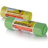 mater-bi 10 Sacchi biodegradabili cm. 90 x 120 LT rotolo grandi robusti XXL antigoccia fondo rinforzato compostabili 100% UNI EN 13432 frazione organico umido raccolta differenziata sacchetti