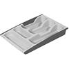 CURVER Posate Box allungabile in Antracite/Grigio Chiaro, 35 x 25 x 10 cm