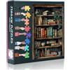 TISHIRON Puzzle da 1000 pezzi per adulti - puzzle sfidante libreria artistica, 70 x 50 cm, gioco educativo e decorazione unica per il soggiorno (serie Vintage Books)