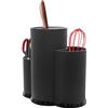 WYYFXY® Ceppo portacoltelli senza coltello, 3 in 1, supporto per utensili da cucina, colore nero, per tutti i coltelli da cucina