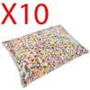 CARNIVAL TOYS Pacchetto Risparmio 10 kg - 10 Sacchi da 1 kg di Coriandoli Colorati di Produzione 100% Italiana