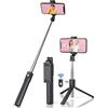 ONIRIX Selfie Stick 3 in 1 Selfie Stick, Treppiede Selfie Bluetooth estensibile telescopico, monopiede regolabile con telecomando rimovibile e supporto stabile per iPhone, Galaxy, Huawei, Altro