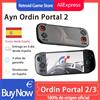 MicroData Ayn Odin 2 Portal/3 Console di giochi portatile, schermo HD da 7 pollici, 8000 mAh, Wifi, Bluetooth, lettore video giochi retrò aperto per regali
