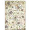 Carta di riso Daisy Art sfondo stilizzato margherite Stamperia