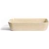La Forma Lavabo da appoggio in marmo beige Darnen 55 x 35 cm