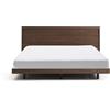 La Forma Letto Norlen in impiallacciatura di noce con finitura scura e luce LED per materasso 180 x 200 cm FSC Mix Credit