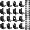 HonQiShiMY Supporti ad Angolo, Set di 16 Pezzi 40x40x40mm Supporti Angolari Pesanti, Connettori per Legno, Angoli in Metallo a 90 Gradi, Morsetti a L per Fissare e Riparare Mobili, Tavoli, Sedie