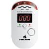 Firlarm Rilevatore di Fughe Gas e Monossido di Carbonio, Allarme di Gas e CO a Spina con Display LED, Sensore di Perdite di Gas Combustibile e Monossido per Casa, Camper, Cucina, Garage