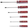 Shallho Set di 6 cacciaviti a punta magnetica e a tre punti, da 1,5mm a 6mm, con manico in plastica