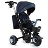 MoMi Triciclo Con Seduta Reversibile INVIDIA NAVY BLUE FLOW